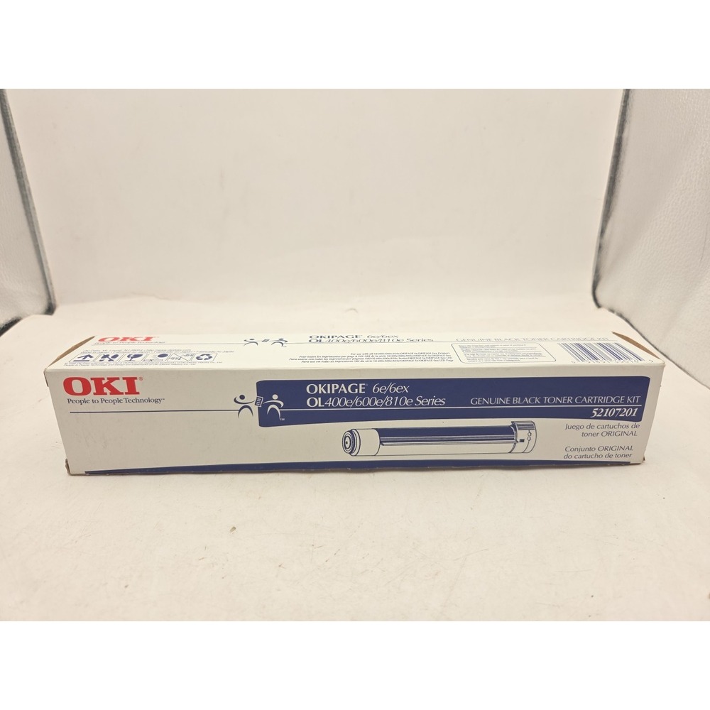 NOS GENUINE Black Toner 52107201 OL400e 600e 810e 6e/6ex - BRAND NEW SEALED
